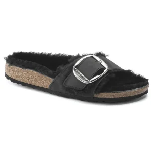 Birkenstock Madrid Big Buckle Shearling<Women One-Strap Sandals